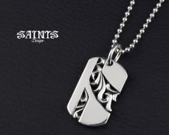 【新品】SAINTS silver925ｱﾗﾍﾞｽｸﾌﾛｳﾌﾟﾚｰﾄ型ﾈｯｸﾚｽ 50cm SSP-32 ｼﾙﾊﾞｰ925ﾈｯｸﾚｽ