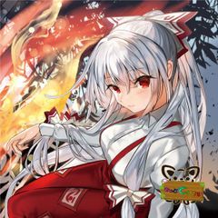 東方projectステッカー「藤原妹紅2」　-きっどているず-(送料込)