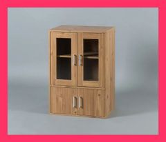 【アイリスオーヤマ　収納・家具　キッチン収納】　ガラスキャビネット KN-9060●色：ナチュラル ●シンプルなデザインで、どのお部屋の雰 おすすめ おしゃれ　★売れ筋★　人気 6831617