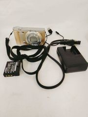 訳あり CASIO HIGH SPEED EXILIM EX-ZR1800 コンパクトデジタルカメラ 通電起動撮影フラッシュ発光確認済 液晶画面外れ ゴールド 1610万画素 充電器、バッテリー付 充電器、バッテリー、ケーブル付 カシオ デジカメ コンデジ