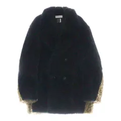 FACETASM (ファセッタズム) 21AW LEOPARD FAUX FUR PEA COAT レオパード ファーコート ブラック CSW-CO-M03のサムネイル