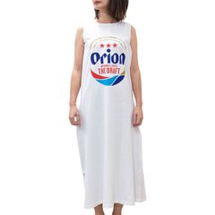 オリオン ワンピース フリーサイズ コットン ホワイト ノースリーブ レディース 正規品 沖縄  tシャツ コーデ お揃い