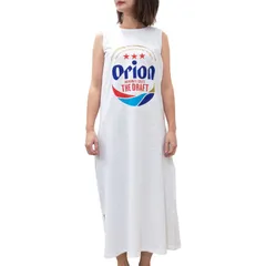 オリオン ワンピース フリーサイズ コットン ホワイト ノースリーブ レディース 正規品 沖縄  tシャツ コーデ お揃い