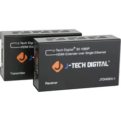 JTD HDMI エクステンダー 60M HDMI 延長器 1080i/1080P/3D/DTS-HD/Dolby-true/HDCP対応 HDMI延長 アダプタ 一本のLANケーブルCAT5E/CAT6/CAT6A/CAT7 Ver1.3 HDMI Ext 