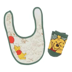 【特価セール】ビブ＆ソックス/風船旅行 ディズニー くまのプーさん[ベビー用品]ベビーセット [スモール・プラネット]