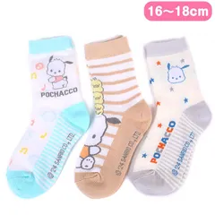 ポチャッコ キッズソックス 3足セット 靴下 16-18cm 子供 子ども サンリオ sanrio キャラクター