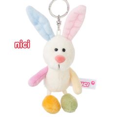 【完売品】 NICI ニキ キーリング レインボー ラビット