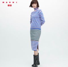 MARNI ニットスカート ユニクロ】楽なのにオシャレ見え！MARNIコラボの「華やか