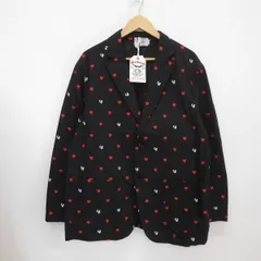 【未使用品】CALEE キャリー ハート 刺繍 テーラードジャケットブラック 未使用品】CALEE キャリー ハート 刺繍 テーラードジャケット