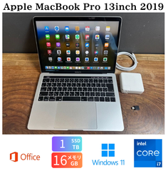 「美品最上位」Apple MacBook ProRetina 13inch 2019/CPUi7 2.8GHZ/16GB/SSD1TB/Windows11/office2024/CJ417