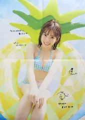【中古】ポスター B3ポスター(四つ折) 東村芽依(ウォータースライダーに乗ったよ) 「日向坂46 東村芽依1st写真集 『見つけた』」 SHOWROOM購入特典