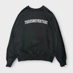 ディスイズネバーザット スウェット トレーナー 刺繍ロゴ ブラック M ディスイズネバーザット スウェット トレーナー 刺繍ロゴ