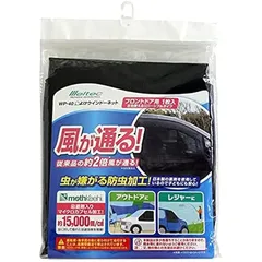 メルテック(meltec) 車用 虫除けウィンドウネット 左右フロントドア用 リバーシブル 高性能防虫加工タイプ W1300×H850mm(1枚入) JIS規格適合 Meltec WP-40 0