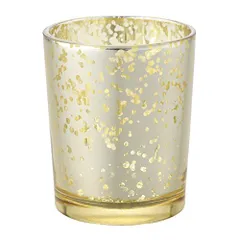 【人気商品】カメヤマキャンドルハウス ヴィンテージグラス ゴールド キャンドルホルダー