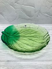 【新品】月夜野工房　野菜皿シリーズ　キャベツ皿　キャベツ　皿　お皿　食器　ガラス　ガラス食器　夏　夏野菜　爽やか　希少品