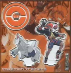 [중고] 잡화 키바나 & 주랄동 아크릴 스탠드 키홀더 Pokemon Trainers [포켓몬스터] 포켓몬센터 한정