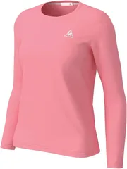 【新品】le coq sportif（ルコック）レディース ウィメンズ ナガソデシャツ 定番 人気 長袖 Tシャツ 吸汗速乾 UPF15　ストロベリーピンク QMWPJB30ZZ-STP