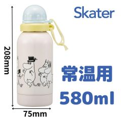 【新品・未開封】 スケーター(skater) ムーミン 水筒 580ml  一層 ステンレスボトル 常温用