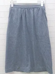 ◇ yuni ユニ 膝丈 タイト スカート サイズF ブルー レディース  【1002800770144】