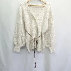 ◇ ◎ JUNOAH ジュノア 長袖 カーディガン サイズ表記なし アイボリー レディース E  【1407020056649】