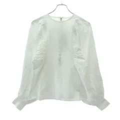 SEEALL◆長袖ブラウス/38/コットン/ホワイト/saw43 sh305 SEEALL◇長袖ブラウス/38/コットン/ホワイト/saw43 sh305 Sサイズ