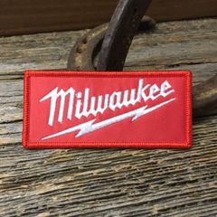 ミルウォーキーツール ワッペン ◆ パッチ 工具ブランド ロゴマーク アイロン接着対応 Milwaukee CA148