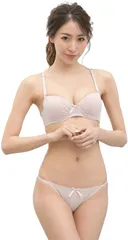 Laulea Akoakoa(ラウレアアコアコア) レディース ブラジャー Tシャツ ショーツ 勝負 下着 上下 セット 女性 シームレス( モカベージュ,  B70)