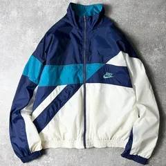 【レアカラー】ナイキ　ナイロンジャケット　刺繍　ビッグロゴ　銀タグ NIKE ナイキ 90s 銀タグ ロゴ刺繍 ナイロン ジャケット パープル
