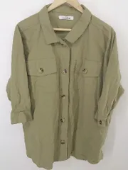 ◇ ◎ RAY CASSIN レイカズン コットン 長袖 シャツ ブラウス サイズM カーキ系 レディース P  【中古】 【1210030006081】
