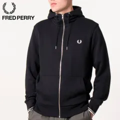 Fred Perry/Zip Hoodie Black
