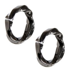 【特価商品】フェイクピアス メンズ イヤーカフ イヤリング ツイストフープ INTERNATIONAL] 両耳 [SEIYA 2個セット