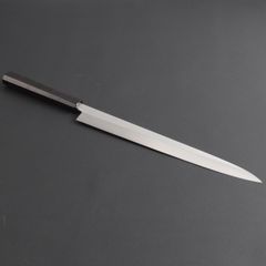 期間限定 6176 柳刃包丁 尺一寸 V金10号 刺身包丁 黒檀黒水牛角八角柄