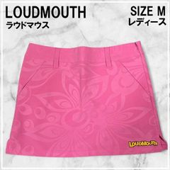 ラウドマウス ストレッチ スカート シャガデリック 柄 ピンク M ゴルフ