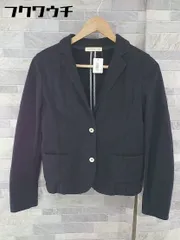 ◇ HUMAN WOMAN ヒューマンウーマン シングル 2B 長袖 テーラードジャケット サイズM ネイビー レディース 【1103260013380】のサムネイル