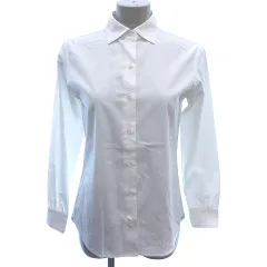 ニューヨーカー NEWYORKER ステンカラーシャツ ブラウス 長袖 9R 白 ホワイト /AU