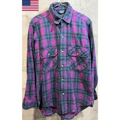 80'S/90'S USA製 ウールリッチ チェック コットン フランネルシャツ S ヴィンテージ WOOLRICH