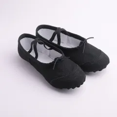 ☆ ブラック ☆ 27(17cm) ☆ バレエシューズ 子供  キッズ バレエシューズ 女の子 バレエ シューズ フラットシューズ バレエ用品 ダンス 靴 スプリットソール 子供 くつ フラット ジュニア 発表会 練習用 レッスン フラダンス エレクトーン