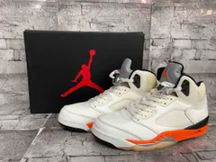 箱付き NIKE ナイキ Air Jordan 5 Orang e Blaze エア ジョーダン 5 スニーカー DC1060-100 サイズ28 ホワイト オレンジ
