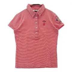 サイズ：M CALLAWAY キャロウェイ  半袖ポロシャツ ボーダー柄 レッド系 [240101484496] ゴルフウェア レディース ストスト