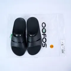 新品未使用ウーフォス OOFOS ウーフォス OOahh - Black OOFOS ウーフォス OOahh ウーアー リカバリーサンダル スリッパ クッション ストラップサンダル ブランド