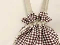 たっぷり入るギンガムチェックトートバッグ