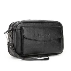 【新着商品】軽量 シンプル バッグ 大容量 クラッチ 人気 レザー 本革 セカンドバッグ メンズ クラッチバッグ [Meigardass]