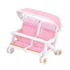 【即日発送】【在庫処分】ドールハウス おもちゃ Sylvanian 3歳以上 STマーク認証 Families カ-214 】 エポック社 ふたり乗りベビーカー 【 EPOCH 家具 シルバニアファミリー