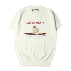 新品 TMT ティーエムティー ニット サイズ:S 20SS サーファーガール ジャガード 半袖 サマーニット JACQUARD KNIT TEE アイボリー トップス セーターのサムネイル