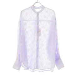 【SENSEOFPLACEbyURBANRESEARCH】AH26-23A001 HEYUMM ジャガードレースシアーシャツ長袖ブラウス