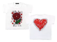 【中古】Tシャツ(男性アイドル) 草間彌生×大野智(嵐)デザイン チャリTシャツ ホワイト 120サイズ(キッズ) 「24時間テレビ36 (2013年)」