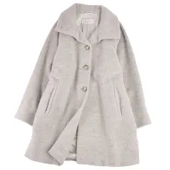 美品 マックスマーラ Max Mara コート 白タグ ハイネック シャギー ウ