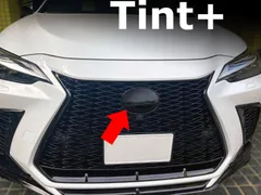 Tint+何度も貼れる エンブレム スモークフィルム(ブラックスモーク5％) レクサスNX 20系 NX250/NX450h/NX350h/NX350 AAZA20/AAZH26/AAZA25/AAZH20/TAZA25/AAZH25 nx 20のサムネイル