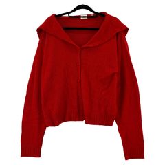 irojikake セーラーカラーカーディガン sizeM/レッド