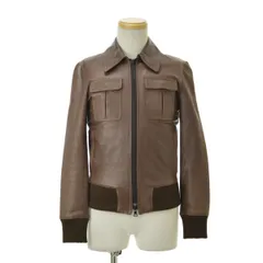 151 極上ラムレザー リチウムオム シングルライダースジャケット ブラウン 予約商品] LEATHER SINGLE RIDERS JACKET | レザーシングル